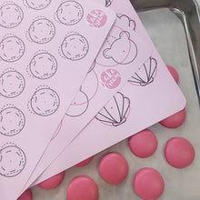 Load image into Gallery viewer, Cake Cream - Macaron & Meringue Templates - Set of 4