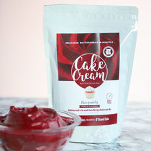Load image into Gallery viewer, Cake Cream - Burgundy - Vanilla - 400g