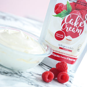 Cake Cream - Whisper white - Raspberry - 400g